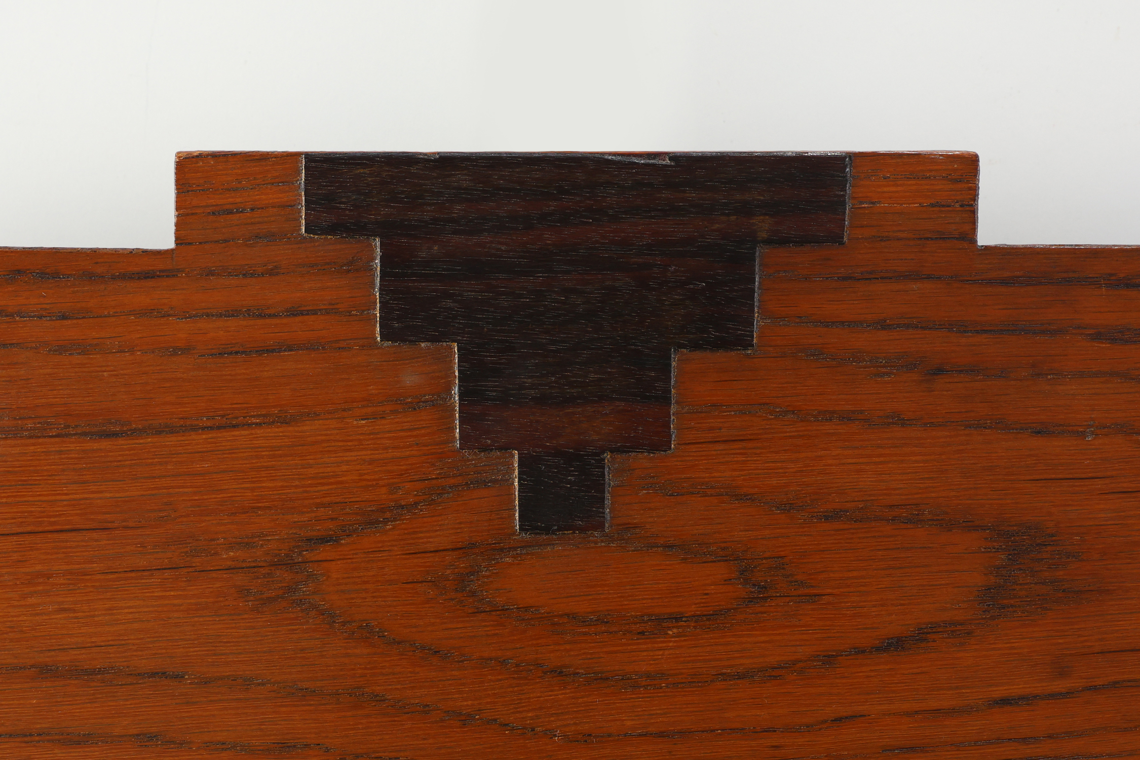 Amsterdam School style solid Oak Mirror, The Netherlands ca. 1915thumbnail